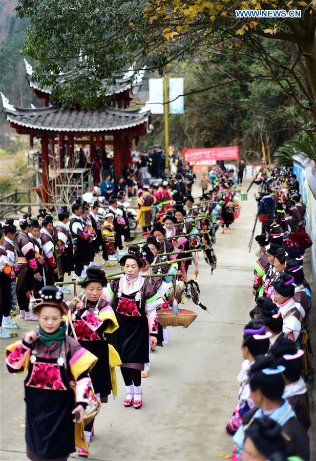 #CHINA-GUIZHOU-MIAO VILLAGE-TRADITION (CN)