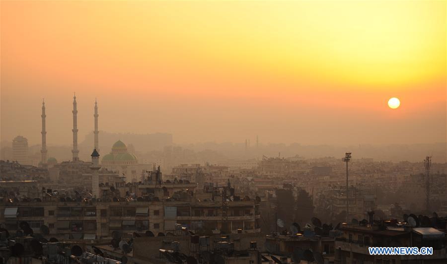 SYRIA-ALEPPO-SUNRISE