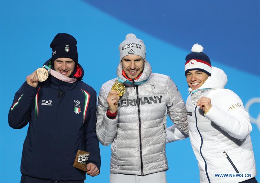 (SP)OLY-SOUTH KOREA-PYEONGCHANG-BIATHLON-MEN'S 10KM SPRINT-MEDAL CEREMONY