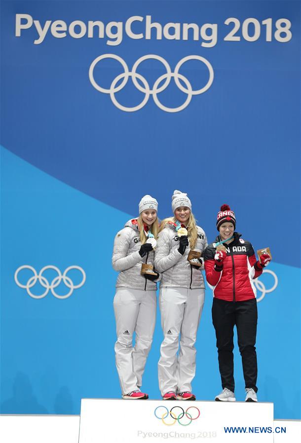 (SP)OLY-SOUTH KOREA-PYEONGCHANG-LUGE-WOMEN'S SINGLES-MEDAL CEREMONY