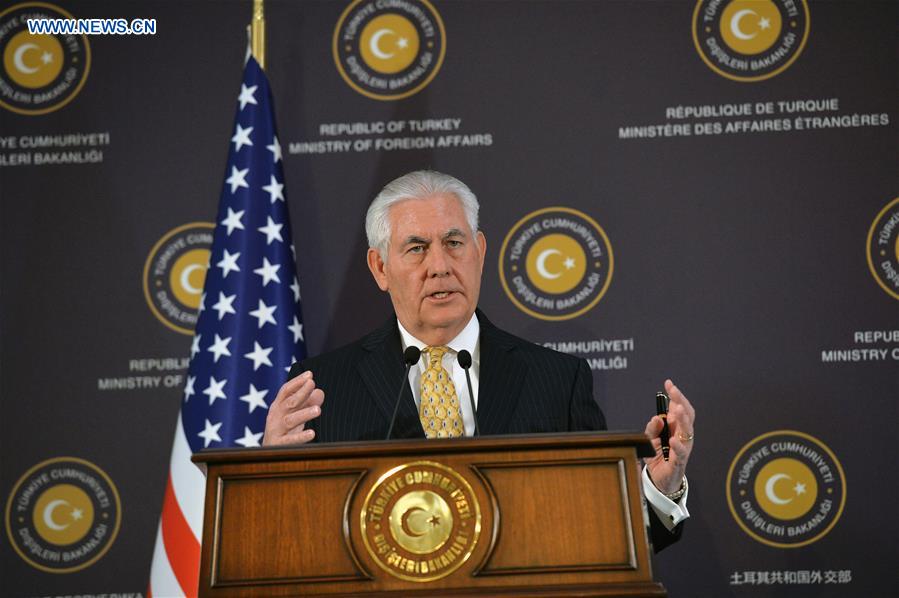 TURKEY-ANKARA-U.S.-SECRETARY OF STATE-TILLERSON-VISIT