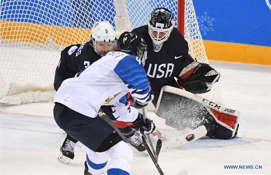 (SP)OLY-SOUTH KOREA-PYEONGCHANG-ICE HOCKEY-USA VS FIN