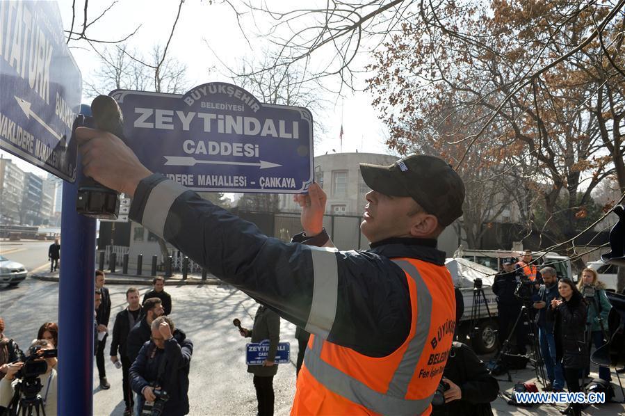 TURKEY-ANKARA-U.S. EMBASSY-STREET SIGN-CHANGE