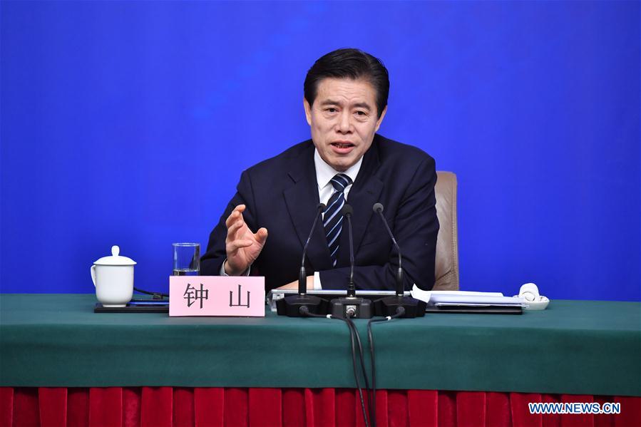 (TWO SESSIONS)CHINA-BEIJING-NPC-PRESS CONFERENCE-COMMERCE (CN)