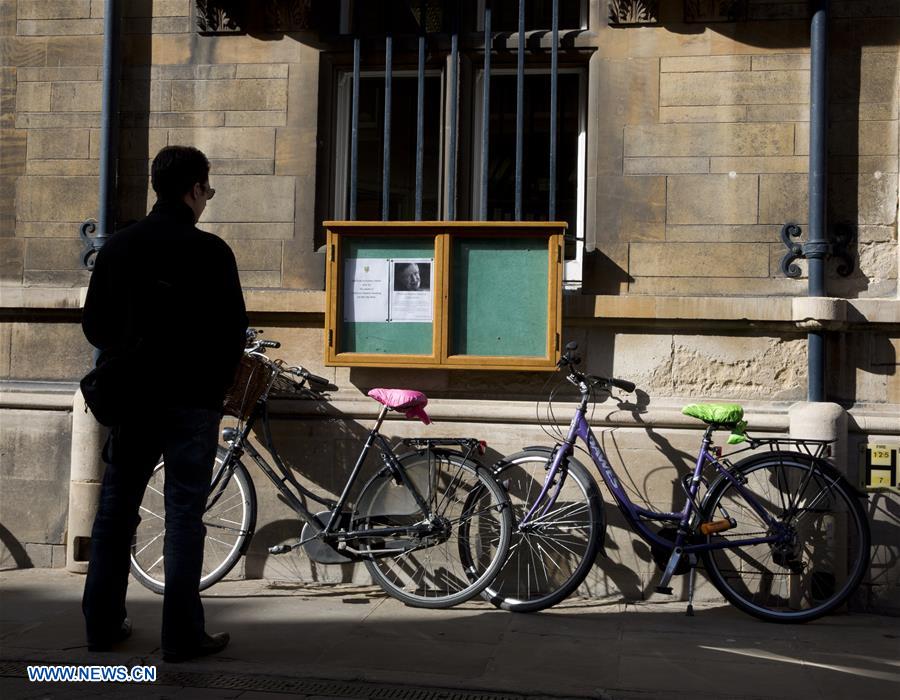 BRITAIN-CAMBRIDGE-STEPHEN HAWKING