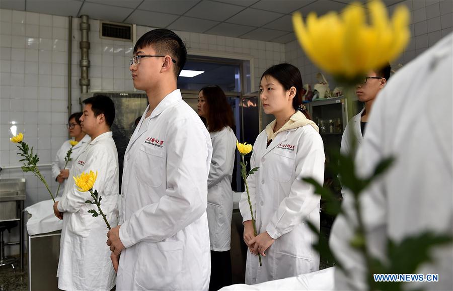 CHINA-TIANJIN-UNIVERSITY-BODY DONOR-TRIBUTE (CN)