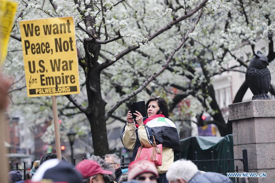 U.S.-NEW YORK-ANTI-WAR PROTEST