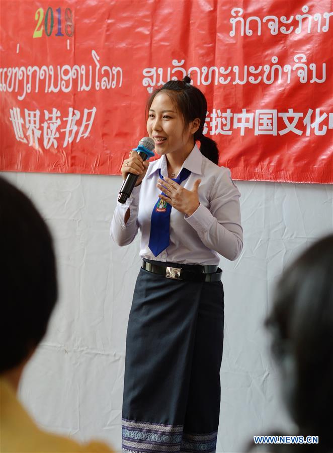 LAOS-VIENTIANE-WORLD BOOK DAY 