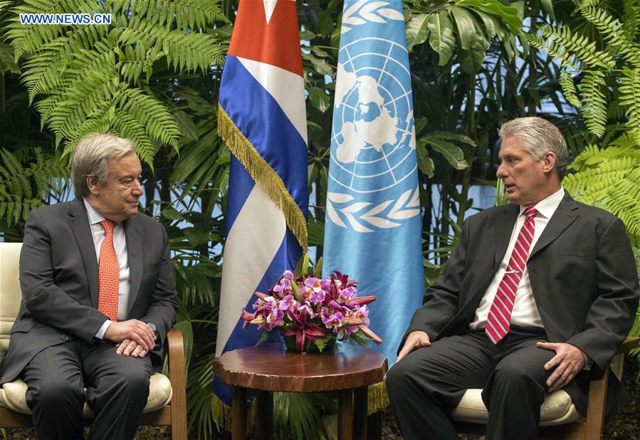 CUBA-HAVANA-UN CHIEF-VISIT 