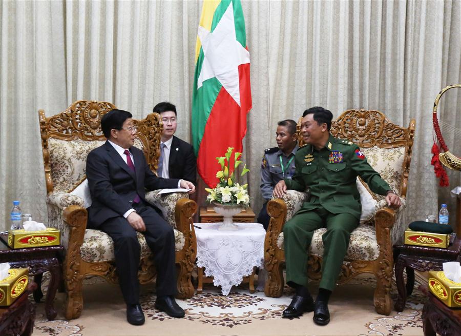 MYANMAR-NAY PYI TAW-CHINA-ZHAO KEZHI-MEETING