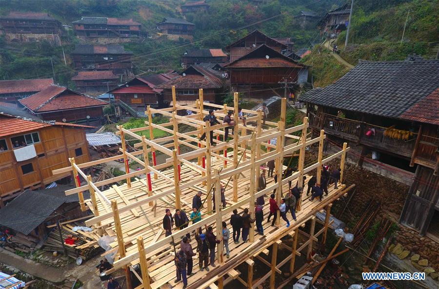 CHINA-GUANGXI-MIAO VILLAGE-NEW BUILDING (CN)