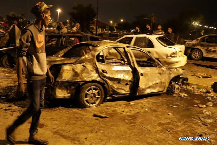 LIBYA-BENGHAZI-CAR-EXPLOSION