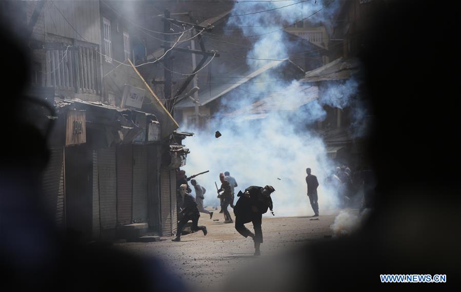 INDIAN-CONTROLLED KASHMIR-SRINAGAR-AL QUDS DAY-CLASHES