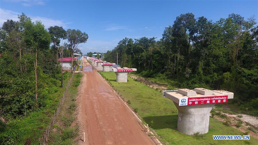 LAOS-VIENTIANE-CHINA-LAOS RAILWAY-MAIN CONSTRUCTION WORK