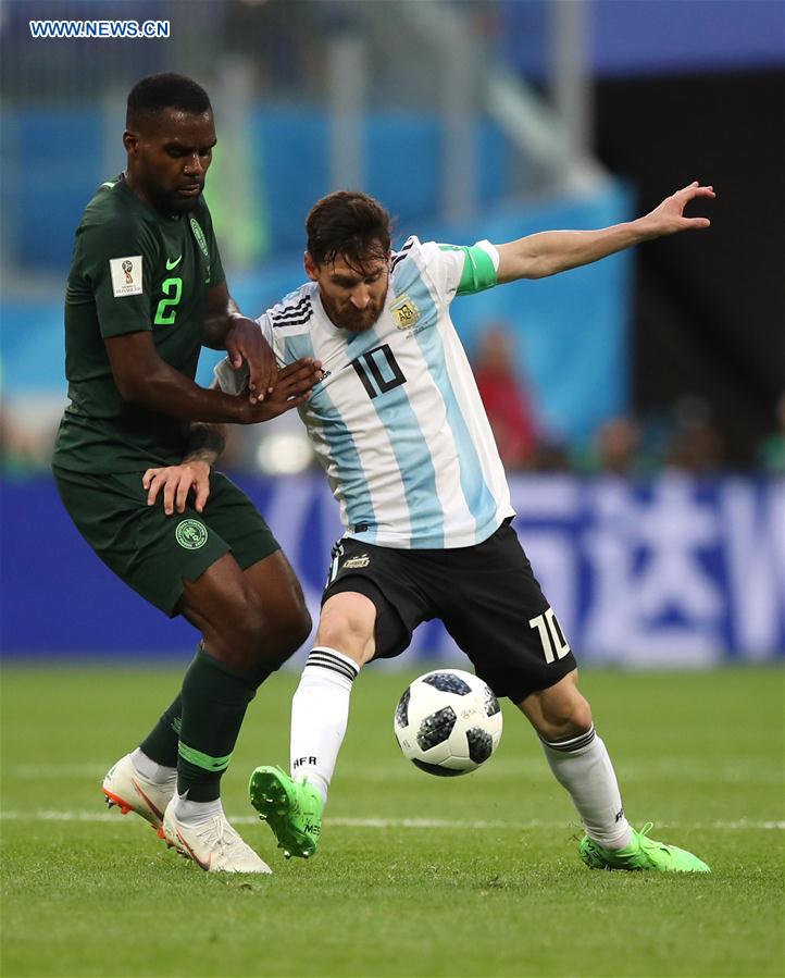 (SP)RUSSIA-SAINT PETERSBURG-2018 WORLD CUP-GROUP D-NIGERIA VS ARGENTINA