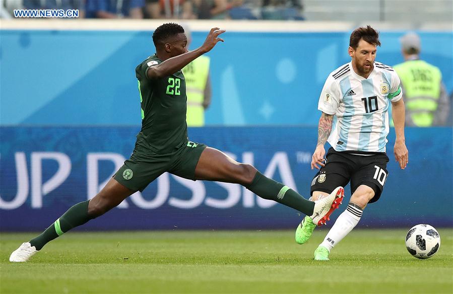 (SP)RUSSIA-SAINT PETERSBURG-2018 WORLD CUP-GROUP D-NIGERIA VS ARGENTINA