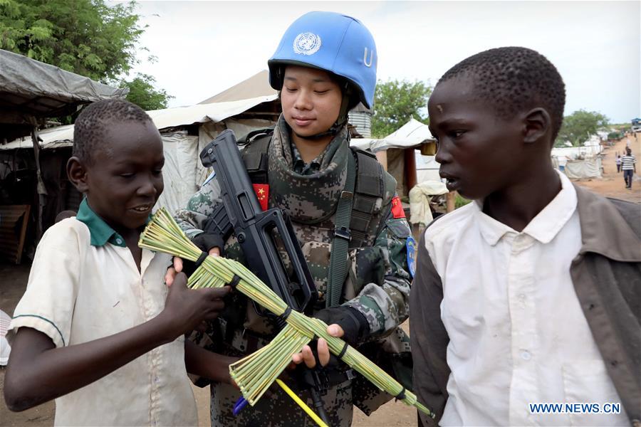 SOUTH SUDAN-UN-CHINA-FEMALE PEACEKEEPER