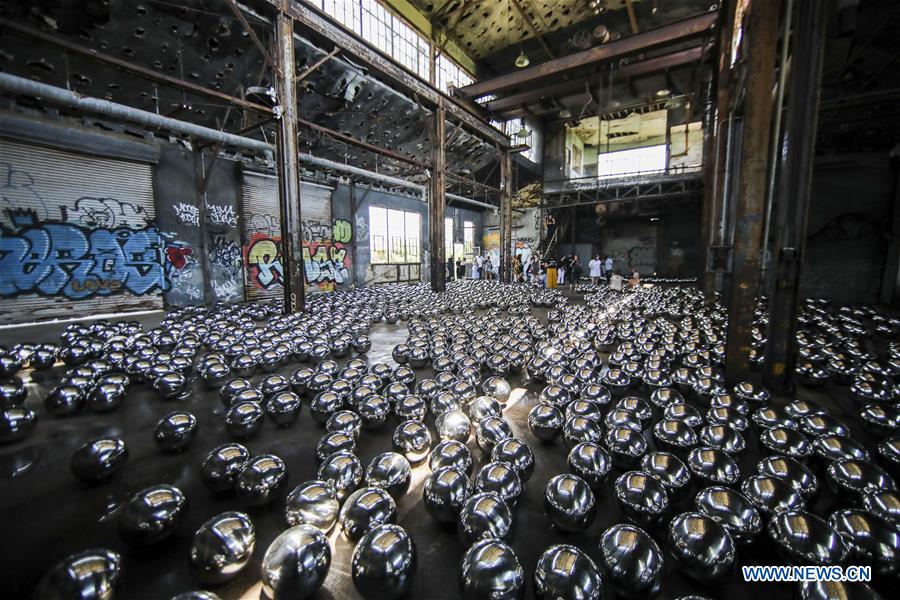 U.S.-NEW YORK-YAYOI KUSAMA-INSTALLATION ART-NARCISSUS GARDEN