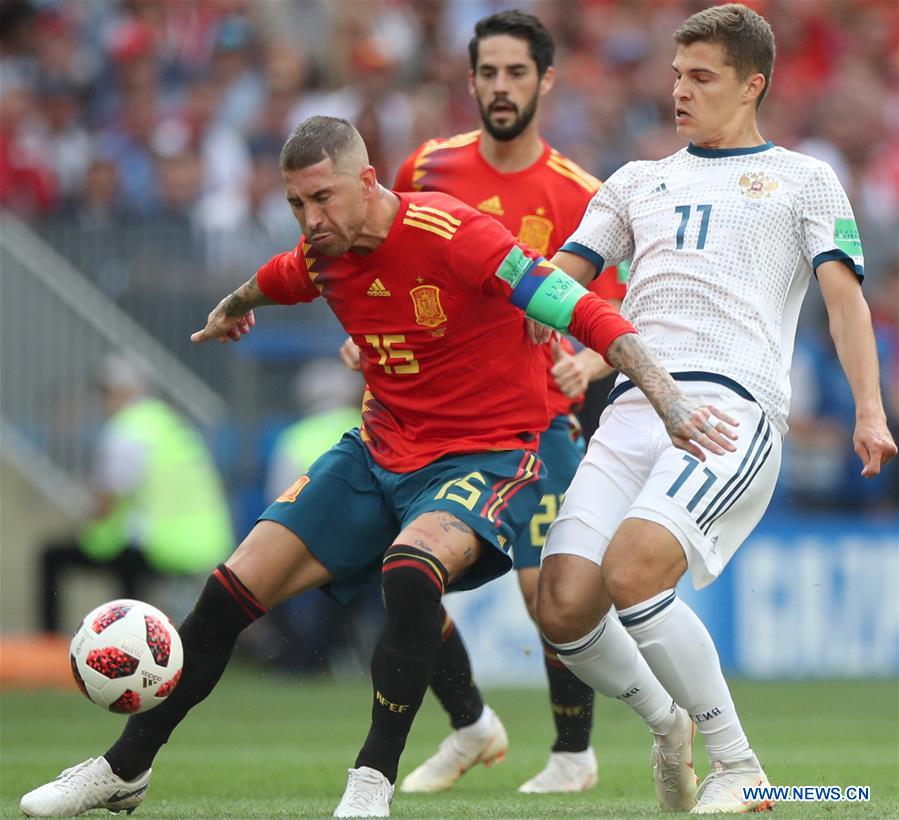 (SP)RUSSIA-MOSCOW-2018 WORLD CUP-ROUND OF 16-SPAIN VS RUSSIA