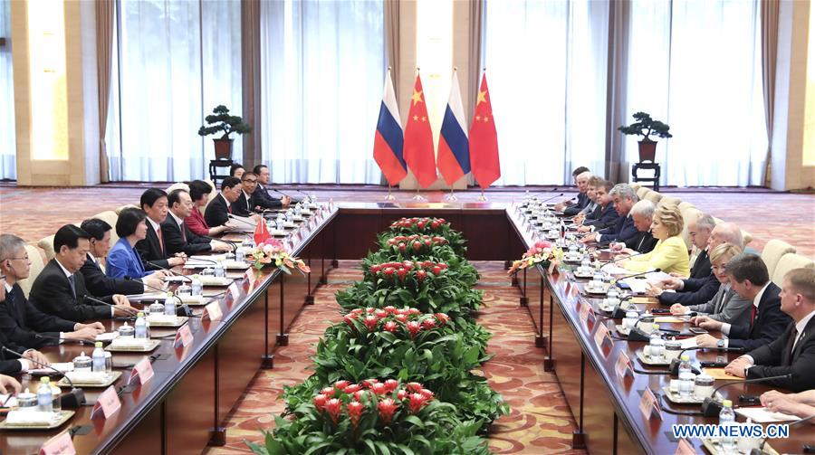 CHINA-BEIJING-LI ZHANSHU-RUSSIA-FEDERATION COUNCIL SPEAKER-TALKS (CN)