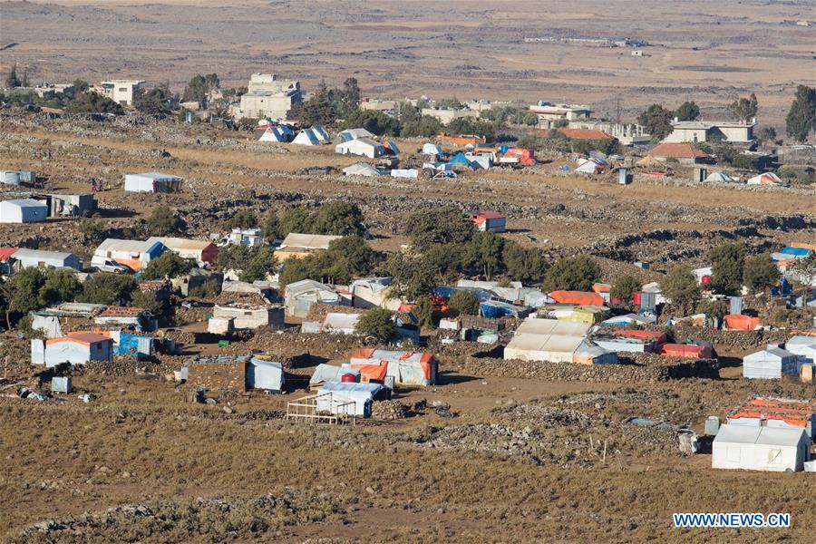 MIDEAST-GOLAN HEIGHTS-SYRIAN REFUGEE