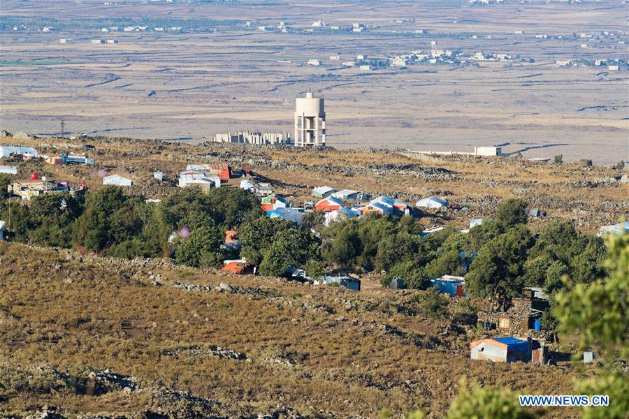 MIDEAST-GOLAN HEIGHTS-SYRIAN REFUGEE