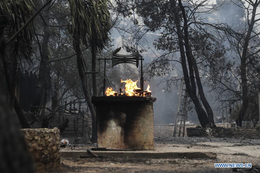 GREECE-KINETA-WILDFIRE