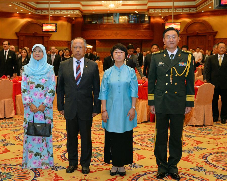 BRUNEI-BANDAR SERI BEGAWAN-CHINA-PLA-ANNIVERSARY-RECEPTION