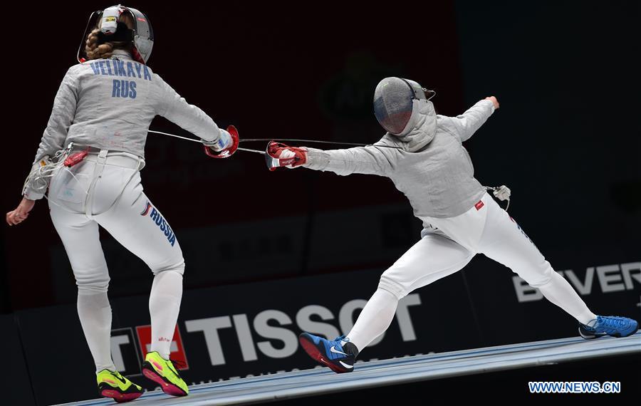 (SP)CHINA-JIANGSU-WUXI-FENCING-WORLD CHAMPIONSHIPS (CN)