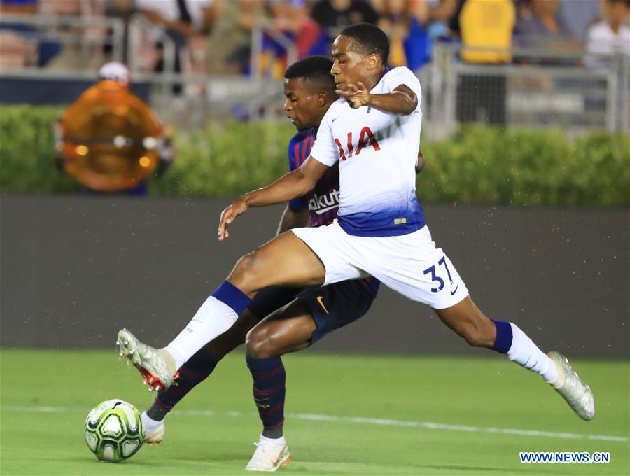 (SP)U.S.-PASADENA-SOCCER-INT'L CHAMPION CUP-BARCELONA VS HOTSPUR