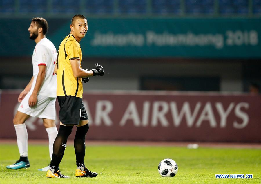 (SP)INDONESIA-BEKASI-ASIAN GAMES-MEN'S FOOTBALL-CHINESE TAIPEI VS PALESTINE