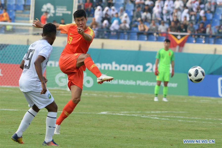 (SP)INDONESIA-BANDUNG-ASIAN GAMES-FOOTBALL-CHINA VS TIMOR LESTE