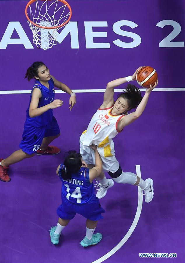 (SP)INDONESIA-JAKARTA-ASIAN GAMES-BASKETBALL-CHINA VS THAILAND