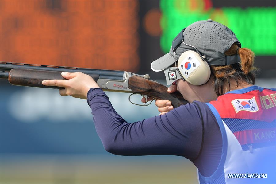 (SP)INDONESIA-PALEMBANG-ASIAN GAMES-SHOOTING-WOMEN'S TRAP