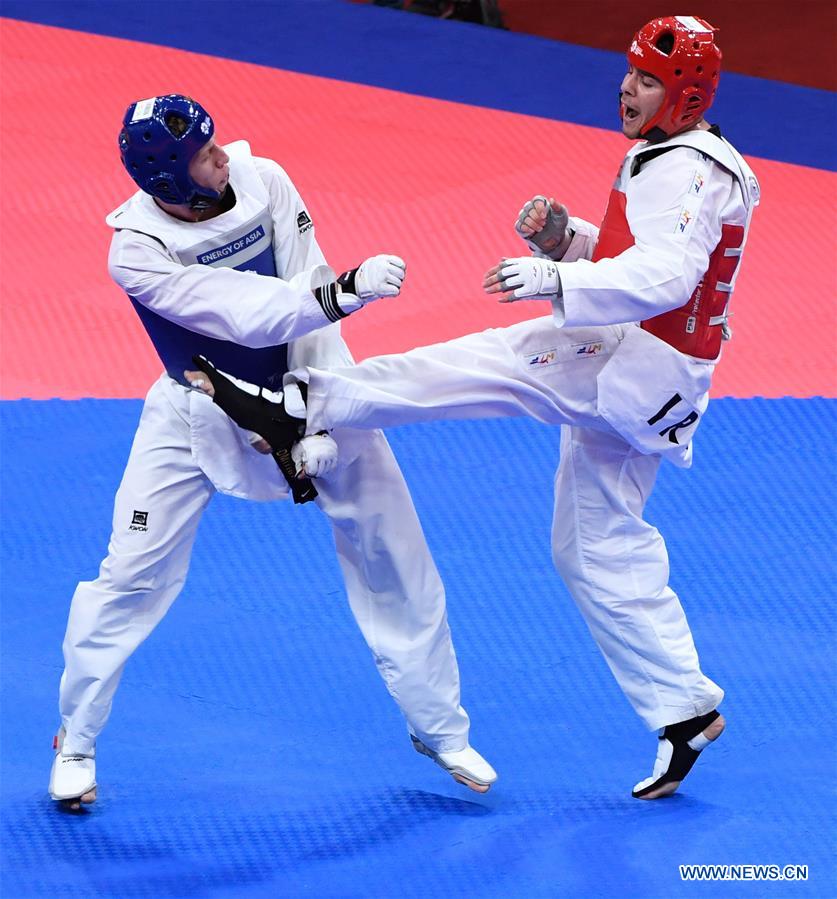 (SP)INDONESIA-JAKARTA-ASIAN GAMES-TAEKWONDO-MEN-80+KG