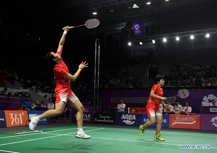 (SP)INDONESIA-JAKARTA-ASIAN GAMES-BADMINTON-WOMEN'S TEAM FINAL