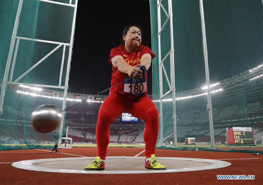 (SP)INDONESIA-JAKARTA-ASIAN GAMES-ATHLETICS-WOMEN'S HAMMER THROW