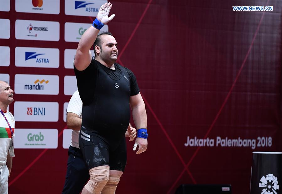 (SP)INDONESIA-JAKARTA-ASIAN GAMES-WEIGHTLIFTING-MEN'S +105KG