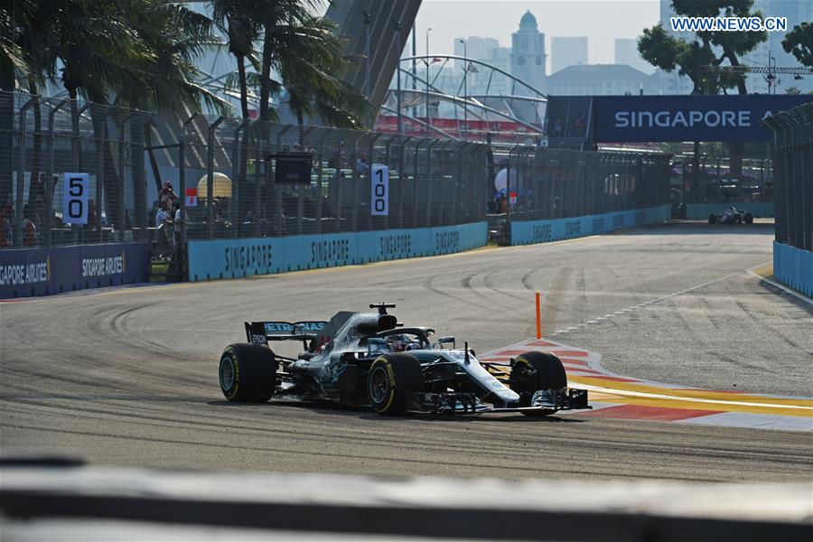 (SP)SINGAPORE-F1-SINGAPORE GRAND PRIX NIGHT RACE-PRACTISE