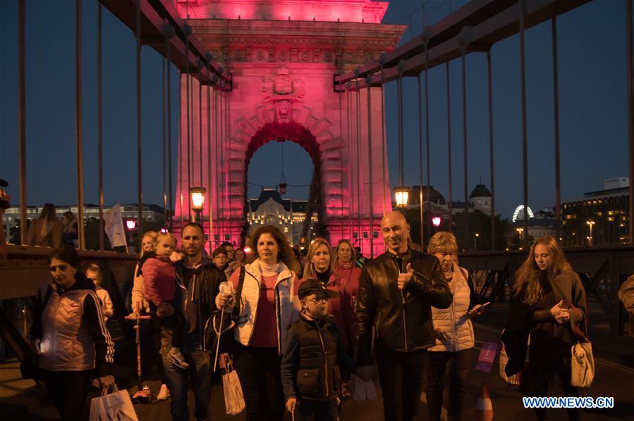 HUNGARY-BUDAPEST-BREAST CANCER-AWARENESS