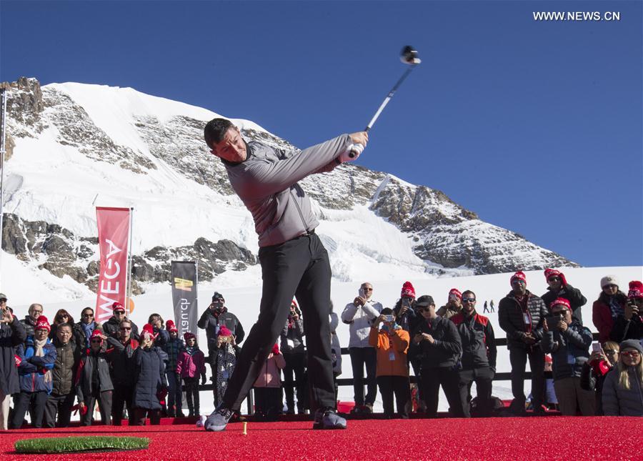 (SP)SWITZERLAND-JUNGFRAUJOCH-RORY MCLLROY-GOLF