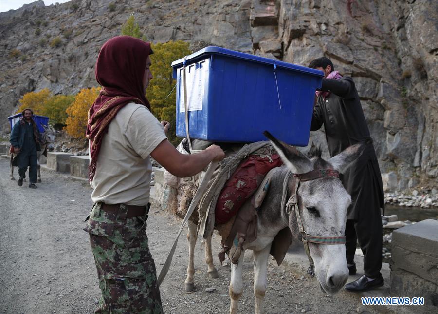 AFGHANISTAN-PANJSHIR-ELECTION MATERIALS