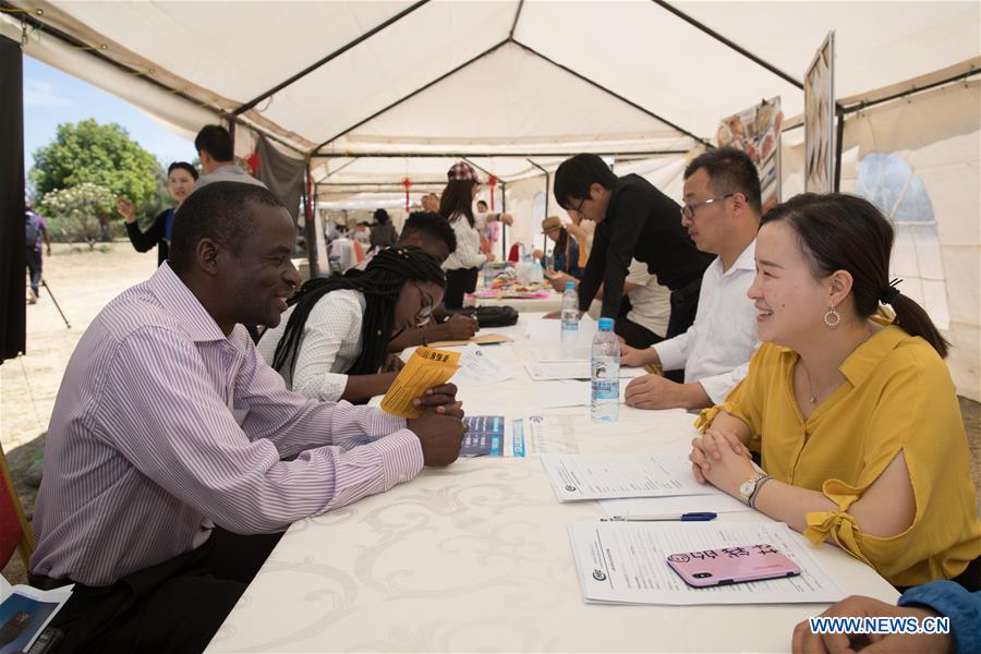 ZAMBIA-LUSAKA-CONFUCIUS INSTITUTES-JOBS EXPO