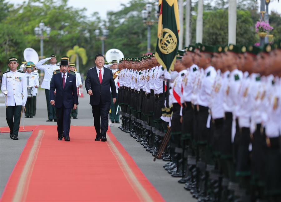 BRUNEI-CHINA-XI JINPING-HASSANAL-TALKS