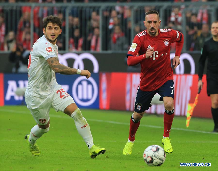 (SP)GERMANY-MUNICH-SOCCER-BUNDESLIGA-BAYERN MUNICH VS DUESSELDORF