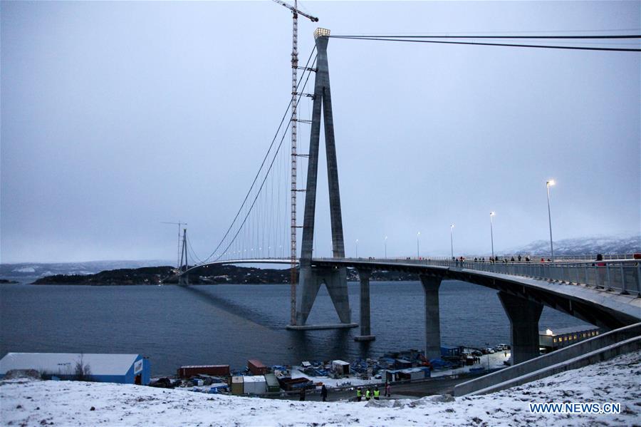 NORWAY-NARVIK-HALOGALAND BRIDGE-OPENING