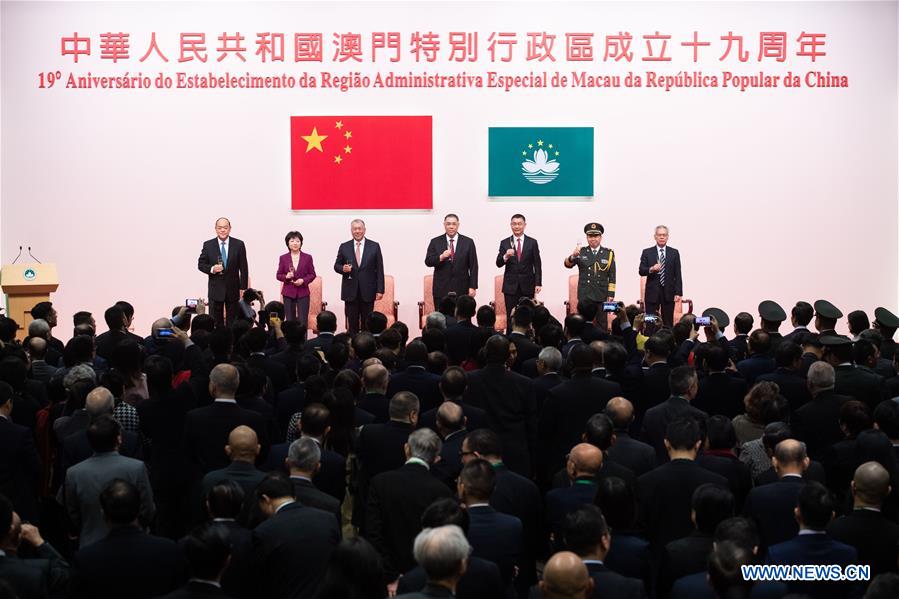 CHINA-MACAO-19TH ANNIVERSARY-RETURN TO MOTHERLAND-RECEPTION (CN)