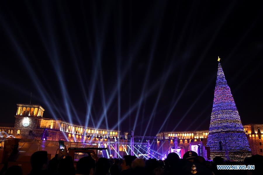 ARMENIA-YEREVAN-CHRISTMAS TREE-LIGHTING CEREMONY