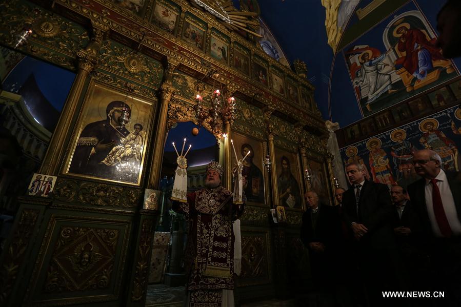 MIDEAST-GAZA-CHRISTMAS-MASS