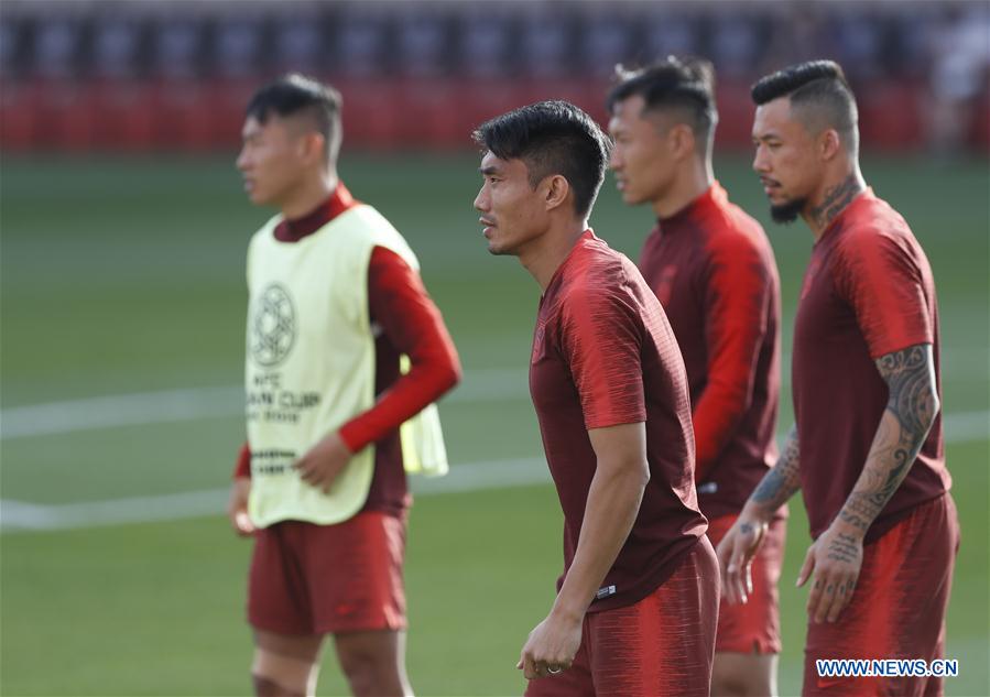 (SP)UAE-ABU DHABI-SOCCER-AFC ASIAN CUP 2019-GROUP C-CHN-TRAINING SESSION